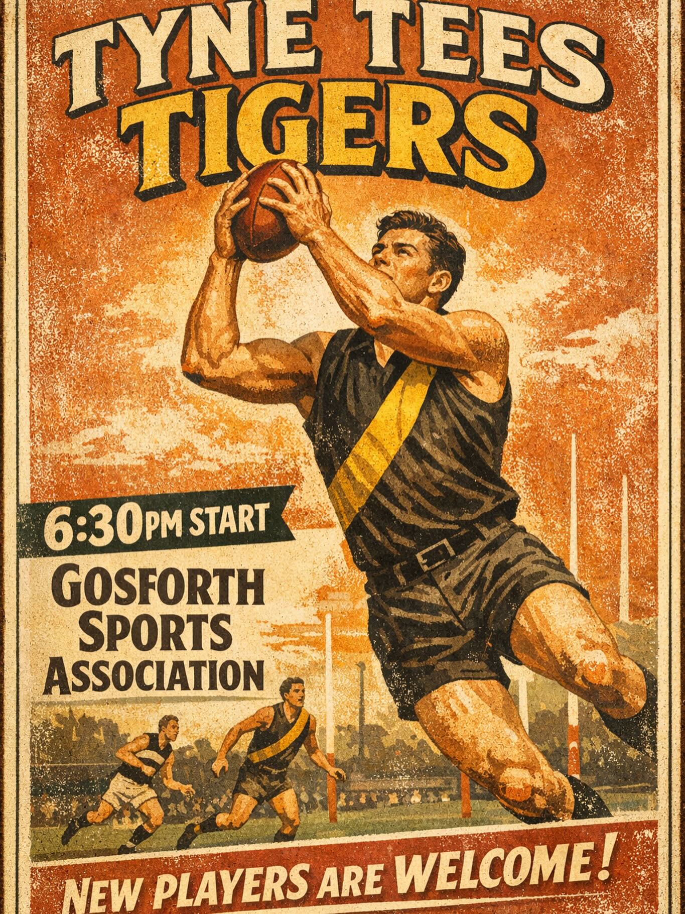 Training at Gosforth Sports Association resumes this week Wednesday at 6:30pm.
Get yourself along!