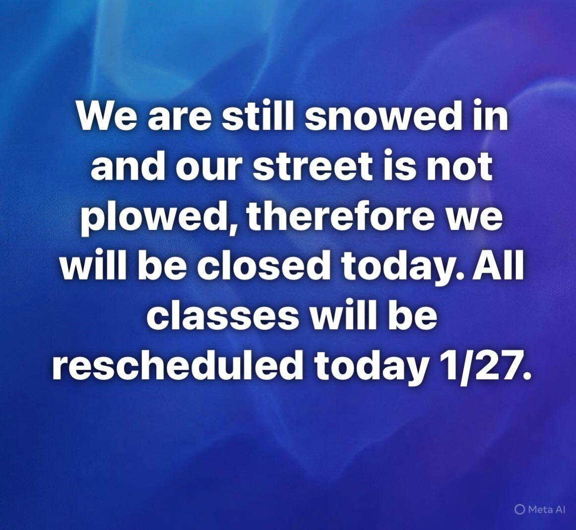 We hope to see you tomorrow! Stay warm & stay safe if you go out.