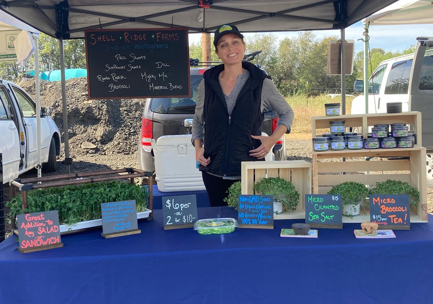 Farmers Market Season is back! Fowler Ranch- Lincoln
-Nutrient Dense Produce- Micros, Shoots, Herbs
-Cilantro Infused Sea Salt
-Nutrient DensiTEA!