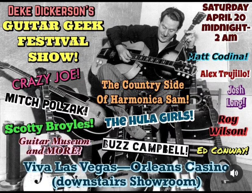 Yo! I'm ultra thrilled to be performing in this year's Guitar Geek Showcase at the 27th annual @viva.las.vegas.vlv Really looking forward to hearing all the other guitar geeks as well!
.
.
.
#twanggang #vivalasvegasrockabillyweekend #twang
#orleanscasino #twangtime #guitargeek #bigsby