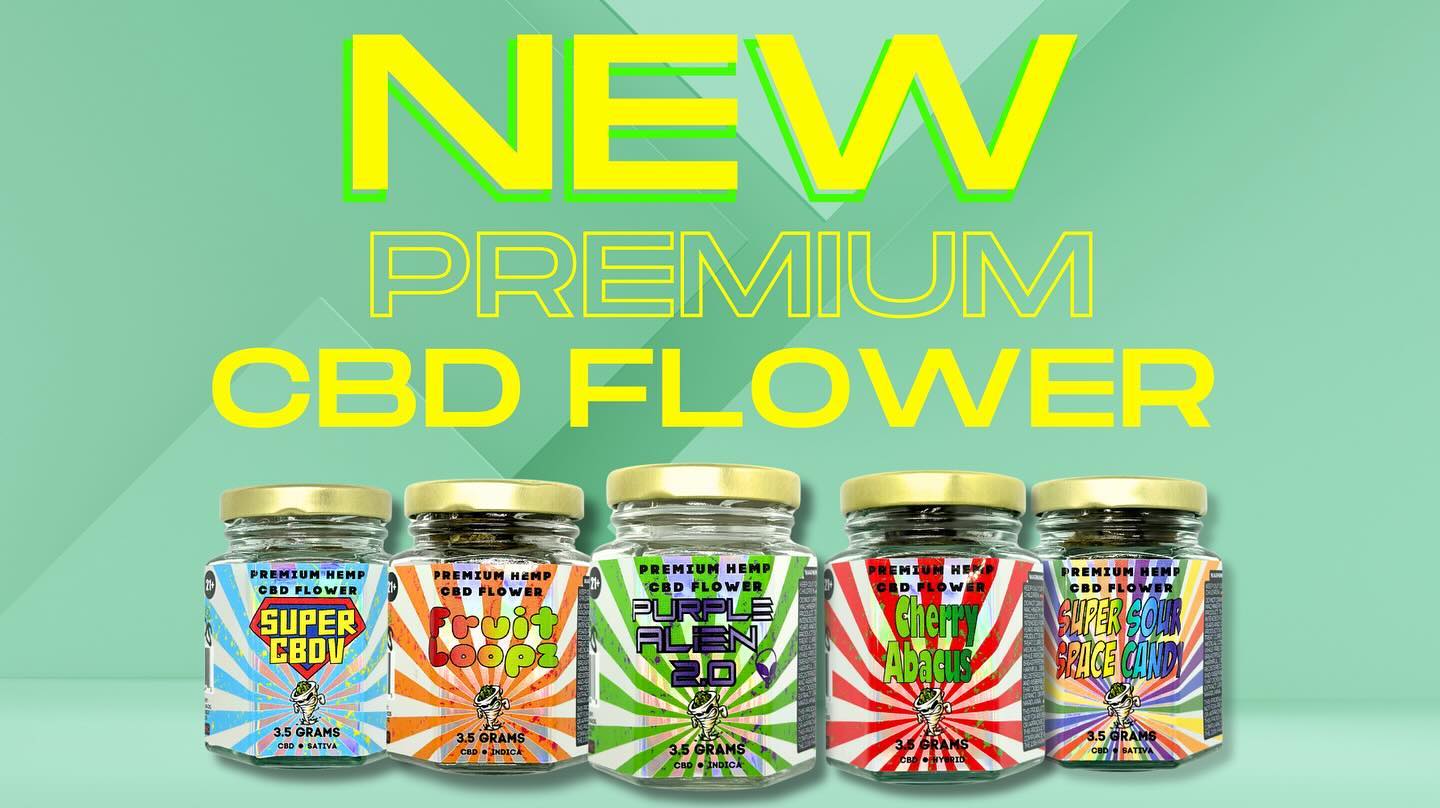 Introducing our new line up of CBD strains! We are thrilled to present our Super V, Purple Alien 2.0, and our all favorite and best-seller, Super Sour Space Candy! These strains are sure to impress and provide the perfect balance of relaxation and focus. Try them out today! (Link in bio)