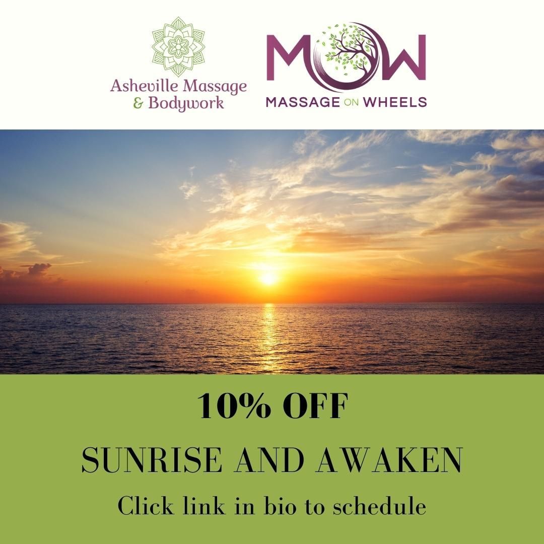 Start your morning off right with a relaxing integrative massage. Receive 10% off when you schedule your service at 9:00 AM. Click link in bio to schedule
#massage #ashevillemassage #spaday #asheville #relaxation #relaxing #metime #spa #health #wellness #wellbeing