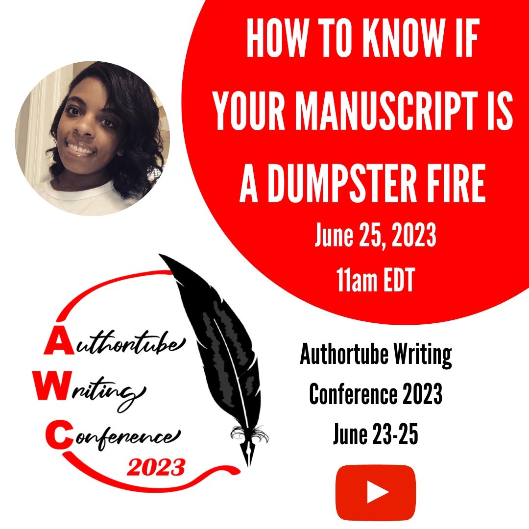 IT. IS. TIME!!! The 2nd Annual Authortube Writing Conference is almost here! This is a free virtual writing conference live on YouTube with seminars on various topics in the writing and publishing industry.
The opening ceremony begins at 3 pm EDT, and seminars will run throughout the weekend. So much valuable information is being taught this year, and I cannot wait!
I am a guest speaker at this year’s conference and will be presenting on the topic of editing, affectionately titled "How to Know if Your Manuscript is a Dumpster Fire." I hope to see you there! Check the link in my bio for the website!
#authortubewritingconference #authortube #indieauthor #authorsofinstagram