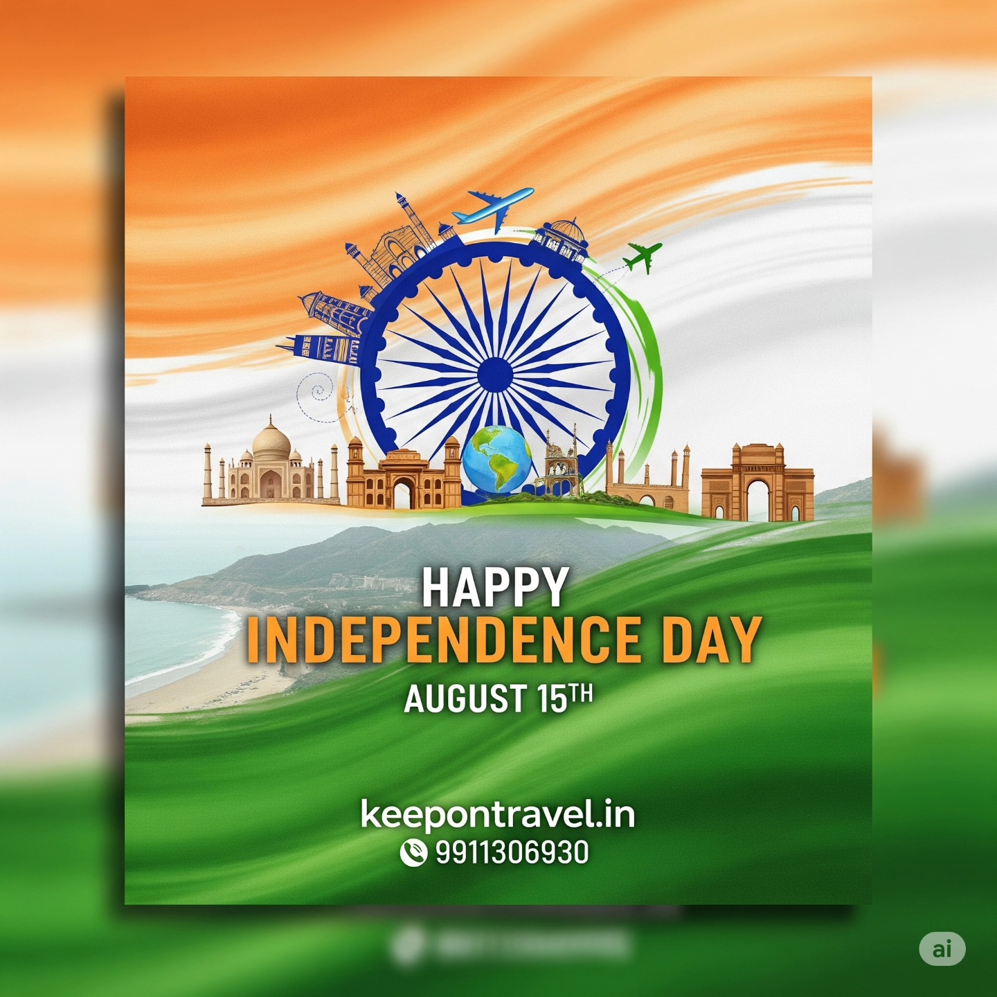 Happy Independence Day....
Celebrate Freedom, Explore India. Happy Independence Day from keepontravel.in!
#keepontravel #india #15august2025🇮🇳🇮🇳🇮🇳❤️❤️की_हार्दिक_शूभकामना🇮🇳🇮🇳🇮🇳 #travel #growth #growingupsofast