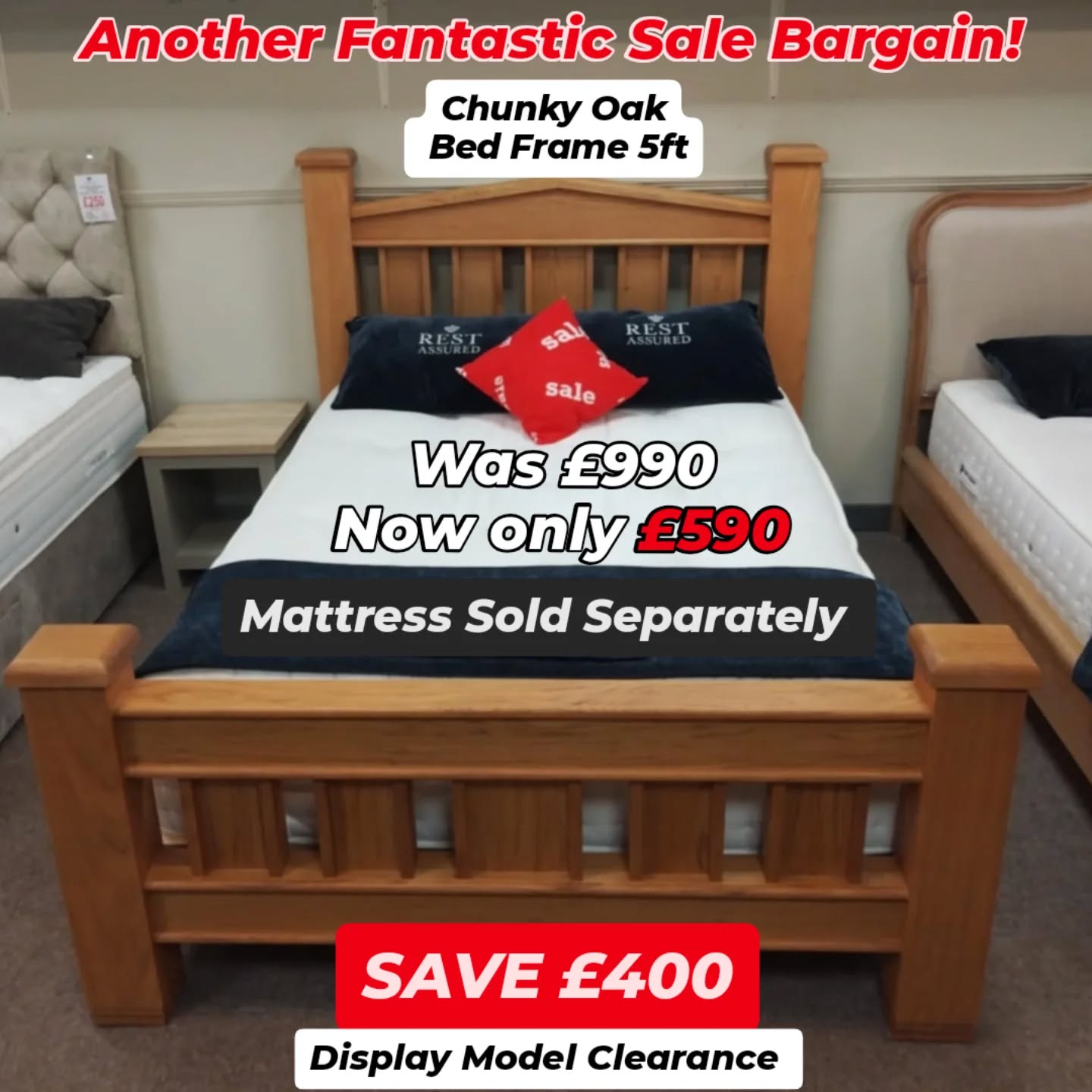 Wow, look at this! £400 off!!!! Making way for a new bed coming soon.