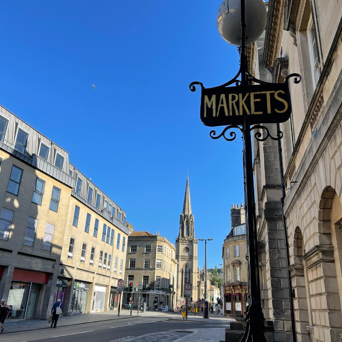 Bath was bright and shiny this morning.