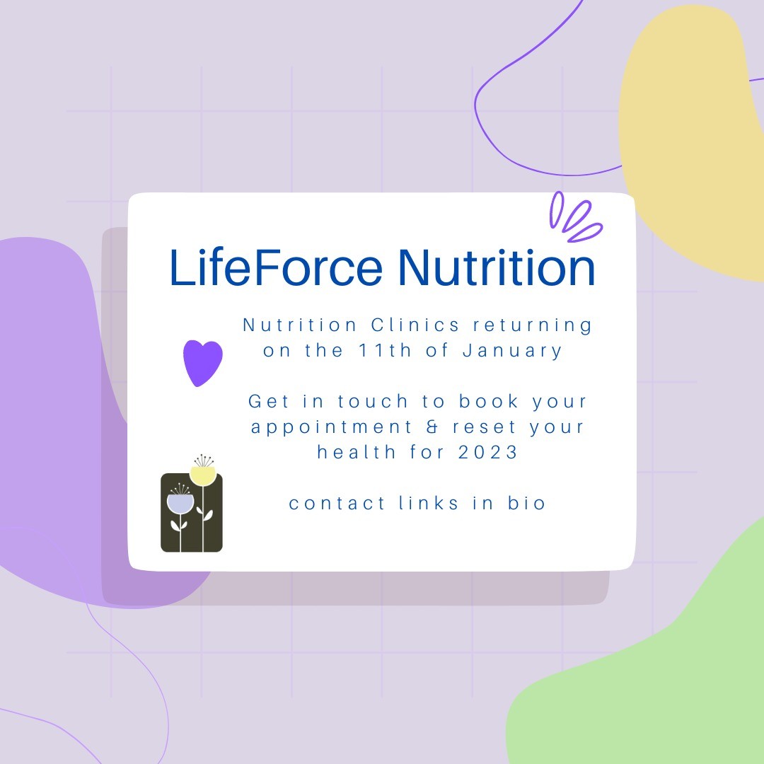 Nutrition clinics are back on January 11th π
Get in touch to book your spot and reset your health for 2023. Start as you mean to go on β€οΈ
Contact details in bio