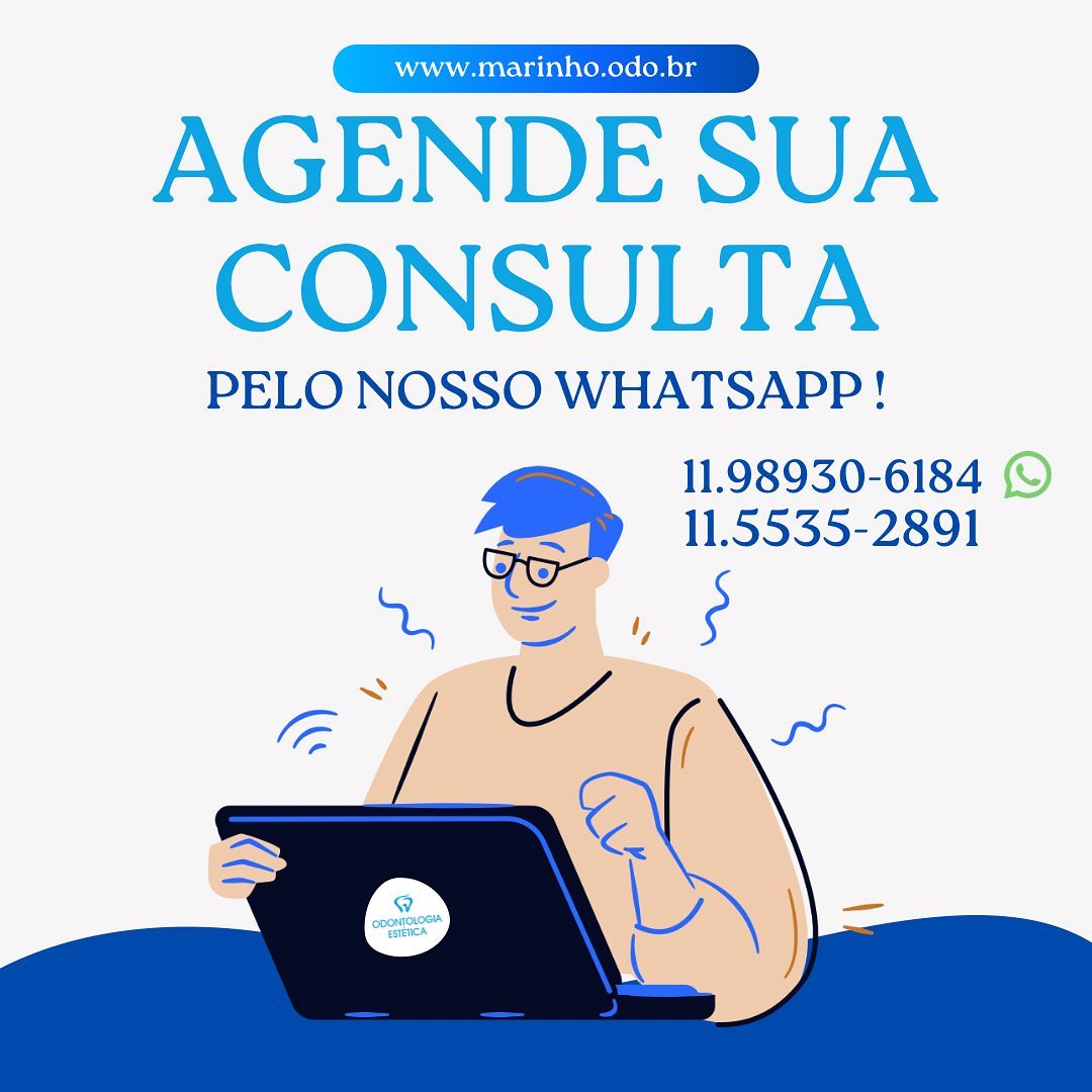 Um sorriso saudável começa aqui! 🦷
Agende sua consulta agora mesmo pelo nosso WhatsApp: 11 98930-6184 e acesse nosso site www.marinho.odo.br.
Estamos prontos para cuidar do seu sorriso e proporcionar o melhor atendimento odontológico. ✨💙
#dentista #odontologia #sorriso #saúdebucal #vidasaudável #sorrisoperfeito #sorrirfazbem #dentesbrancos #sorrisosaudavel #odontologiapreventiva #estéticadental #qualidadedevida