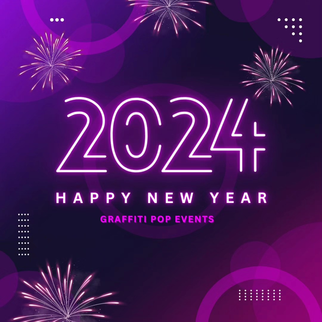 πβ¨ Cheers to a sparkling New Year filled with joy, laughter, and endless possibilities! π₯³ May 2024 bring you all the success, happiness, and good vibes you deserve. π Let's embrace new beginnings, chase dreams, and create unforgettable memories together!Β - Graffiti Pop Events #graffitipopevents #gpe
π #HappyNewYear #NewYearNewAdventures #CheersTo2024 #Hello2024 #NewYearWishes #PositiveVibesOnly #CelebrateLife #GoodTimesAhead #SparkleIntoTheNewYear #NewYearMagic #WishingYouJoy #2024Goals #CheersToHappiness #NewBeginnings #NewYearBlessings #SpreadLoveAndJoy #InstaNewYear #CountdownTo2024 #Happy2024 ππ₯π