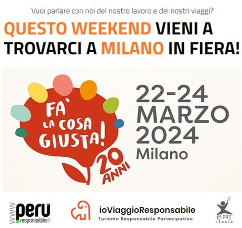 Venerdi, Sabato e domenica vieni a trovarci in FIERA, a Milano!