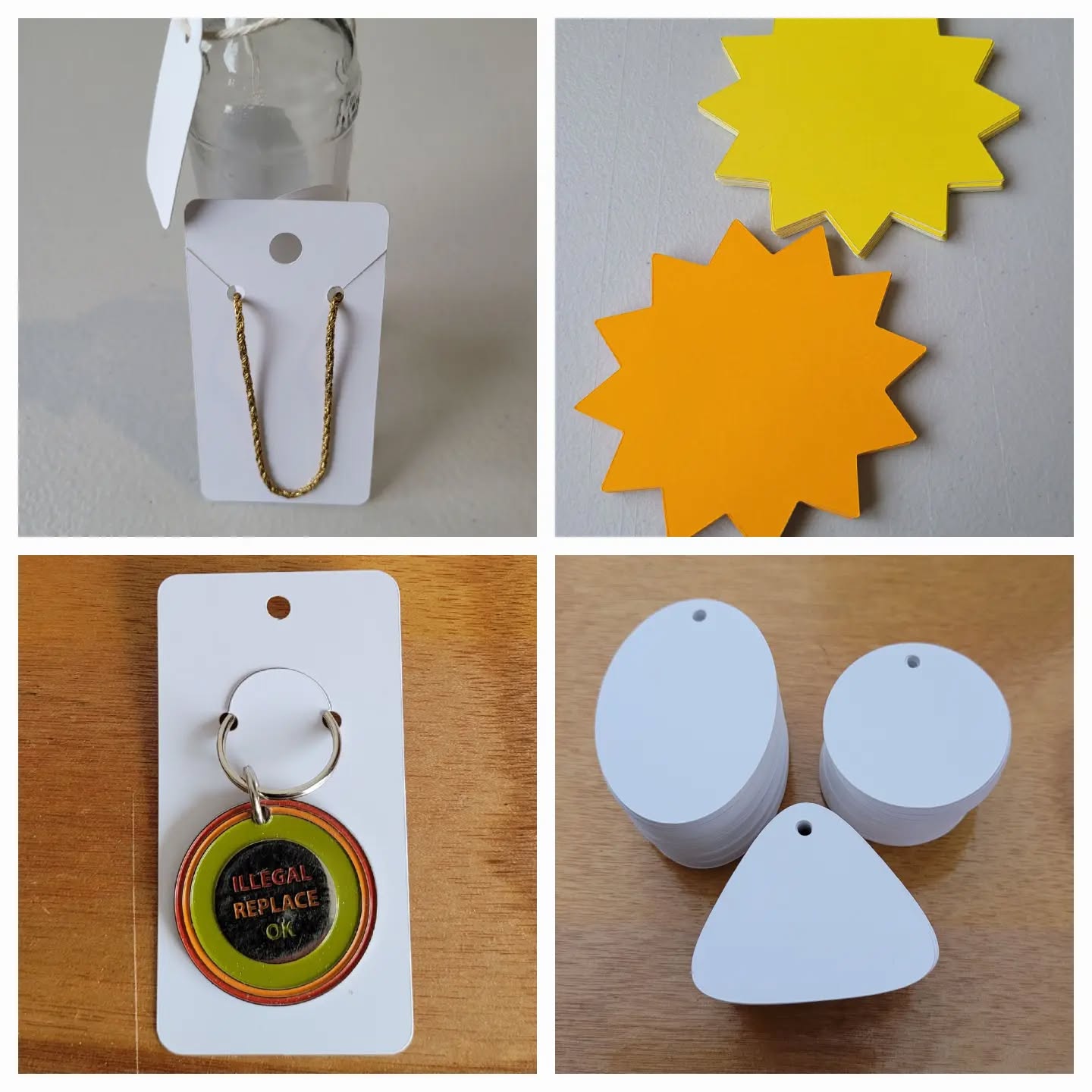 Necklace display cards Keychain display cards swing tags
Digi Di Cut