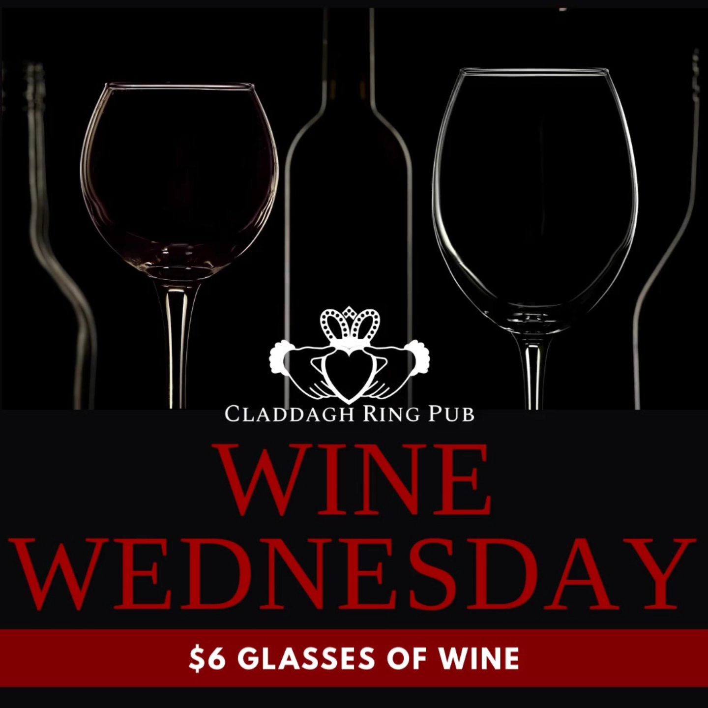 Join us every Wednesday for $6 Glasses of Wine