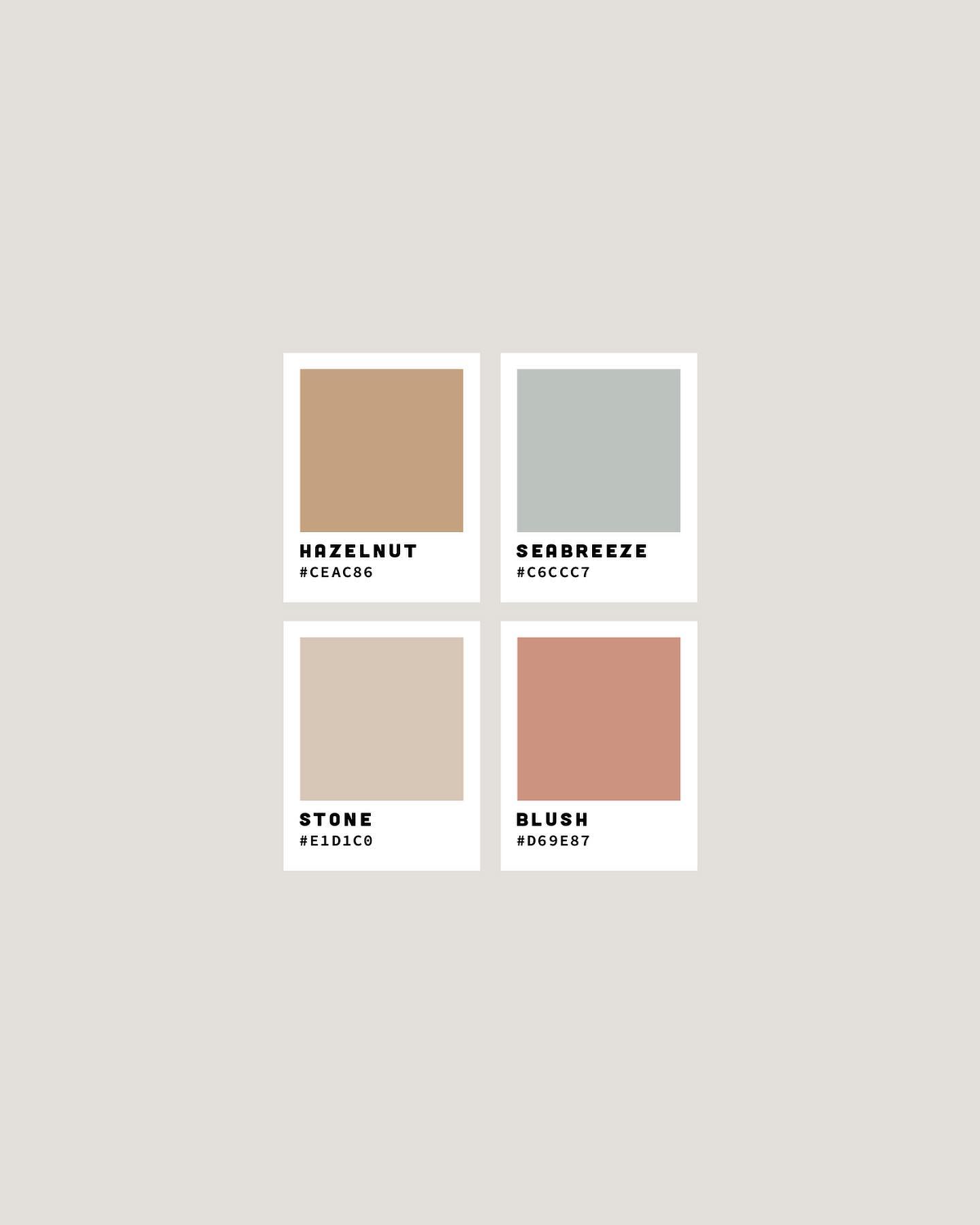 Color palette a la beach vibes 🌴