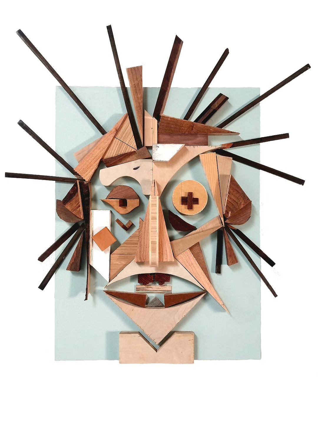 This is a self portrait called " first trimester " I started this series when I was pregnant of Sacha, going through my crazy hormone changes of the first trimester and didn't feel myself . Your body changes, you are feeling crazy . My gums were bleeding, I burst a blood vessel just by getting upset and it gave me a black eye :/ what a journey! This was the first piece that channeled all this feelings that's why to me this is the most important piece of what will become a series of portraits and figures made of discarded wood.
"First Trimester " 24"x18" 2024
This piece is for sale . DM FOR INQUIRIES
#art #chalavie #upcycled #wood #Assemblage #pregnancy #selfportrait
#selfportrait_society #recycle #artist #unique #firsttrimester