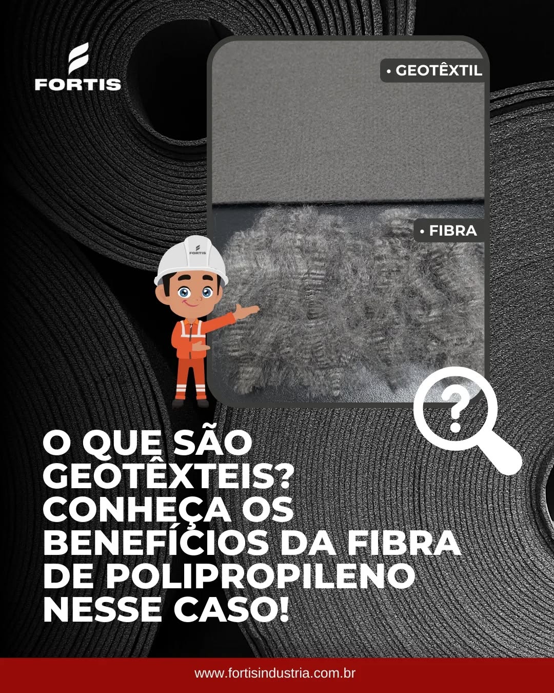 Você já ouviu falar em Geotêxteis?
Podem ser tecidos ou nãotecidos, são utilizados como elementos para filtração, proteção, drenagem, separação e controle de erosão superficial, dentre outros, em projetos de Engenharia Civil, Infraestrutura Urbana, Mineração e Construção. 💪
Os Geotêxteis nãotecidos, fabricados a partir da FIBRA DE POLIPROPILENO FORTIS possuem características surpreendentes!💡
*O polipropileno tem menor densidade que o poliéster, desta forma, o Geotêxtil fabricado a partir da fibra de polipropileno é muito mais resistente, pois ele terá cerca de 30% a mais de fibras por m², com a mesma gramatura do geotêxtil de poliéster. (As fibras de polipropileno ficam mais entrelaçadas e o geotêxtil mais uniforme). Além disso, as fibras de polipropileno oferecem maior resistência química ao geotêxtil, tudo isso, com proteção UV! Garantia de qualidade e durabilidade para suas aplicações. 🌟
Não perca tempo! Venha conhecer as fibras de polipropileno FORTIS, especialmente desenvolvidas para geotêxteis e descubra como elas podem elevar a qualidade e a eficiência dos seus produtos!
Entre em contato conosco e solicite um orçamento personalizado.
(019) 2042-4101
(019) 99763-0922
(019) 99440-8366
#construcaocivil #fibrasintetica #geotexteis #polipropileno