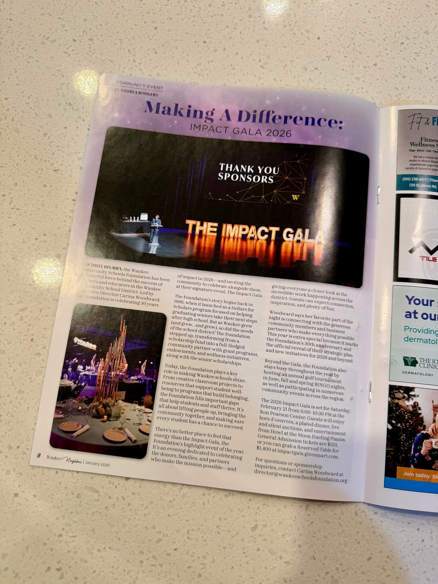 There’s something extra special about flipping open a local magazine and seeing our team's work front and center. We're proud of the team, grateful for the trust and reminded why we love showing up for this community and helping bring big moments to life.
@waukeefoundation