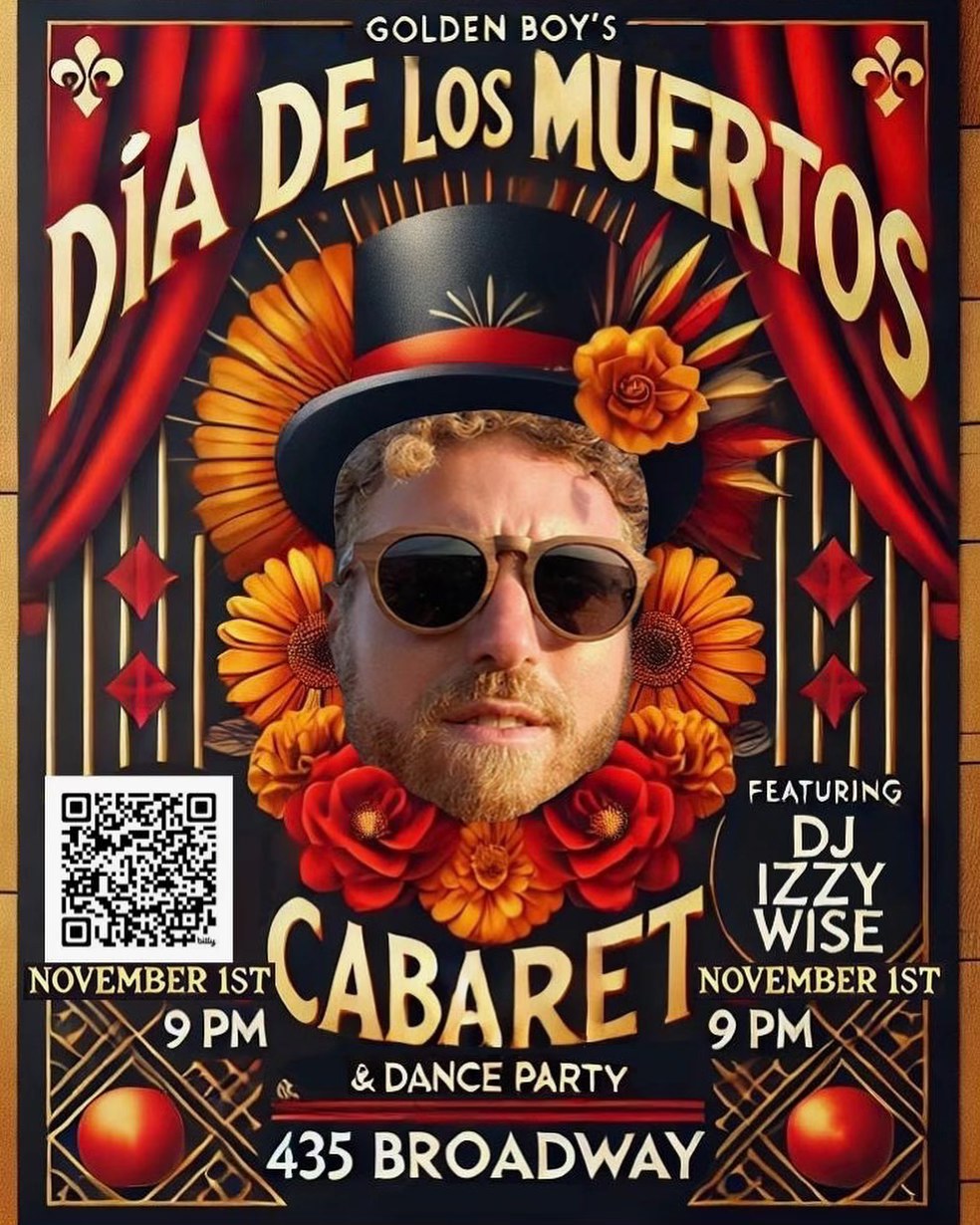 Meet our DJ and sound engineer @izzy_wise playing 11/1 for our Dia De Los Muertos cabaret show. Get tickets on Bio. #goldenboys #show #sf #love #diadelosmuertos