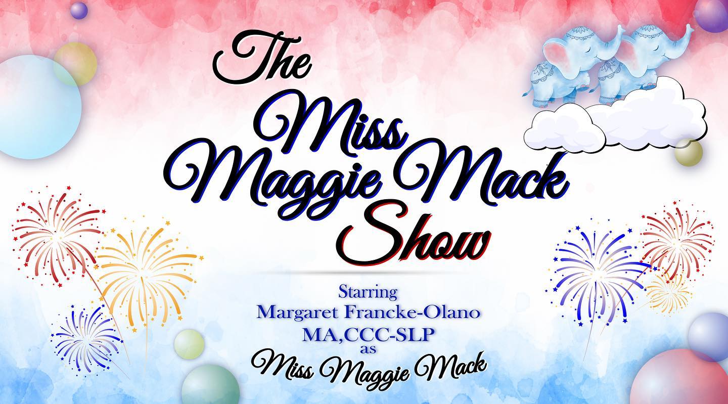 Please tune in to YouTube to watch the all new Miss Maggie Mack Show, starring Miss Maggie (Margaret Francke-Olano, MA, CCC_SLP) as Miss Maggie Mack. During the Special 4th of July Pilot Episode of the Miss Maggie Mack Show, Miss Maggie Mack started off the fun singin an adapted version of one of her favorites and one of the all time favorites of many littles, The Miss Mary Mack song, turned into Miss Maggie Mack. Miss Maggie Mack entertained the littles watching with little skits that taught colors, shapes, sizes and other words that were related to the 4th of July Holiday. She helped teach social skills with her all new “Ask Politely, Don’t Demand” song written by her to help remind children to use their manners. There will be more fun episodes to come which will be followed in about a week’s time by an educational video which helps to empower parents as their children’s teachers and discusses the video with additional ideas to do as follow ups at home! Link in bio! #videoforkids #speechtherapy #youtube