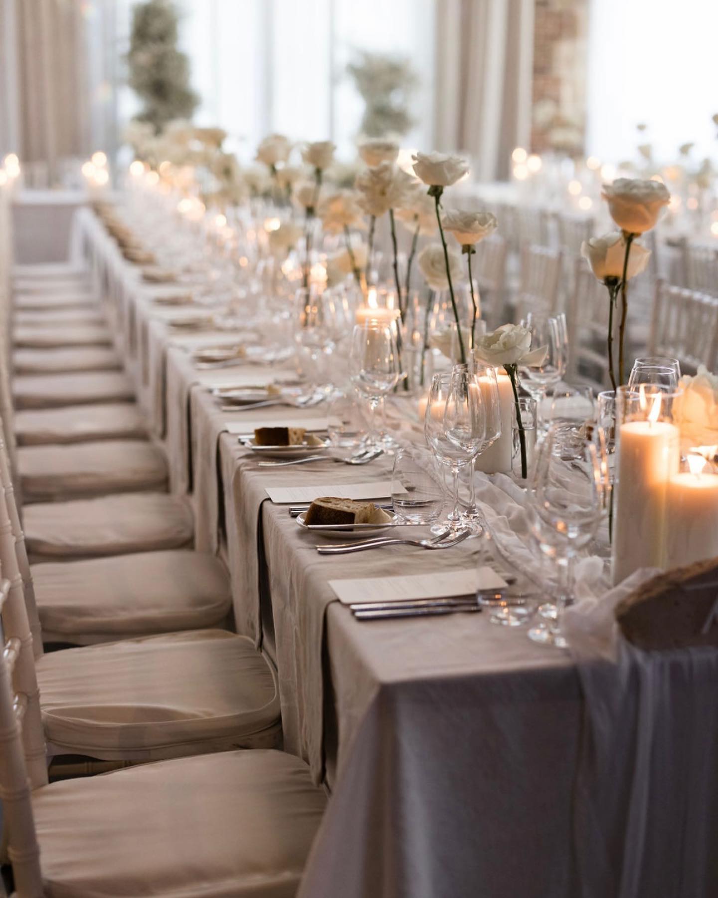 Can’t get enough of Courtney & Craig’s reception details 🤩 @megankelly.studio @thevalleyestategc @floralsandco @hamptoneventhire