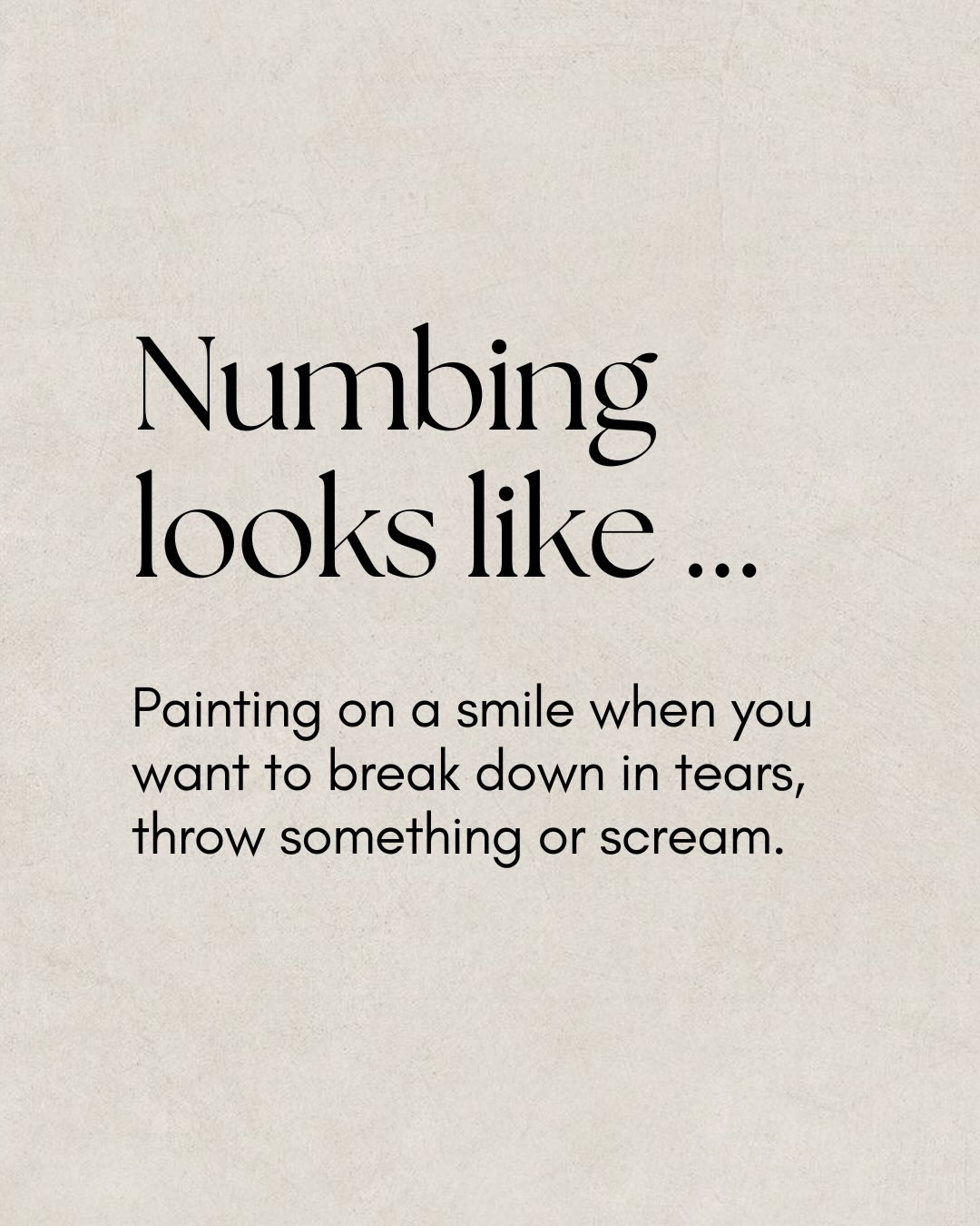 I can put a tick next to all of these.
Numbing is often seen as shutting down or viewed as a depressive state. But numbing can actually happen in plain sight - in fact, it often does.
Over my life, I’ve perfected masking numbing. I still catch myself doing these things - and that’s ok. Because I’ve realised just how engrained they all. From years of believing this is how I had to be - to be liked, accepted, valued.
The quicker we catch ourselves entering a numbing state, the faster the mask starts to dissolve.
So, the next time you catch yourself in any of the above scenarios, pause and tune in:
* What am I truly needing right now? And I how can I meet this need?
* What emotions am I trying to avoid by doing this thing?
* What is my body trying to tell me right now?
Breathe deeply as you do.
It might help to place one hand on your stomach and the other on your heart space, whilst closing down the eyes.
I’ve done this in so many public places when I’ve felt overwhelmed!
Be patient with yourself 🩷
#Numbing #HighAchiever #PeoplePleasing #Masking