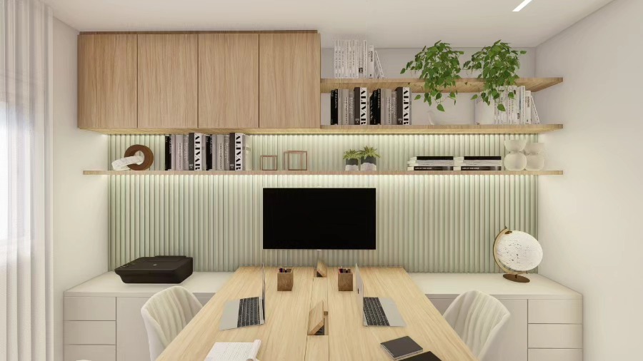 Home office com praticidade e muito estilo 🥰
#carolinacandidoarquiteta