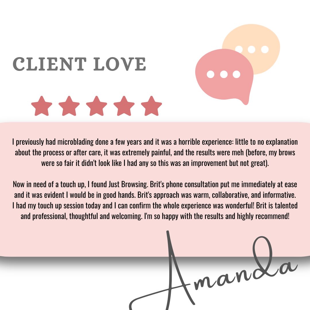 Awww 🥰 Reviews like this are the reason I do what I do! So happy that some folks are falling into the weekend with new brows they love! 🤗