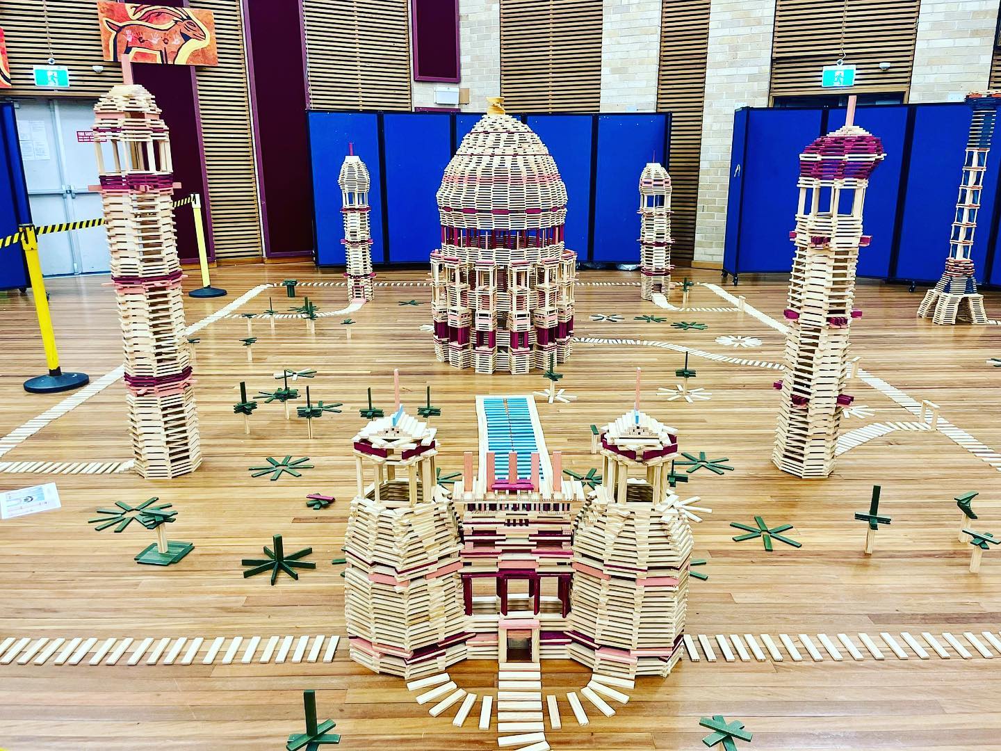Kids ingenuity at its best !!!! The Taj Mahal ππ