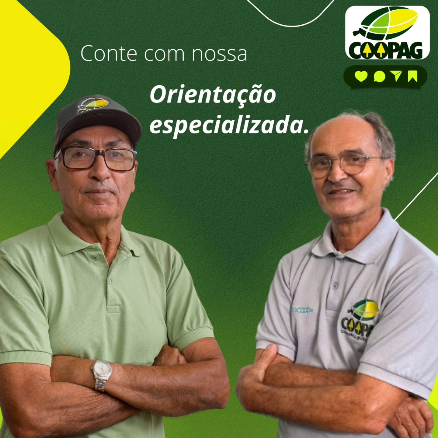 Nossa equipe técnica especializada com os Profissões:
-Ivan Carlos Viana Santos Veterinário
(Esquerda)
-Edésia de Souza Paixão Agrônomo -
(Direta)