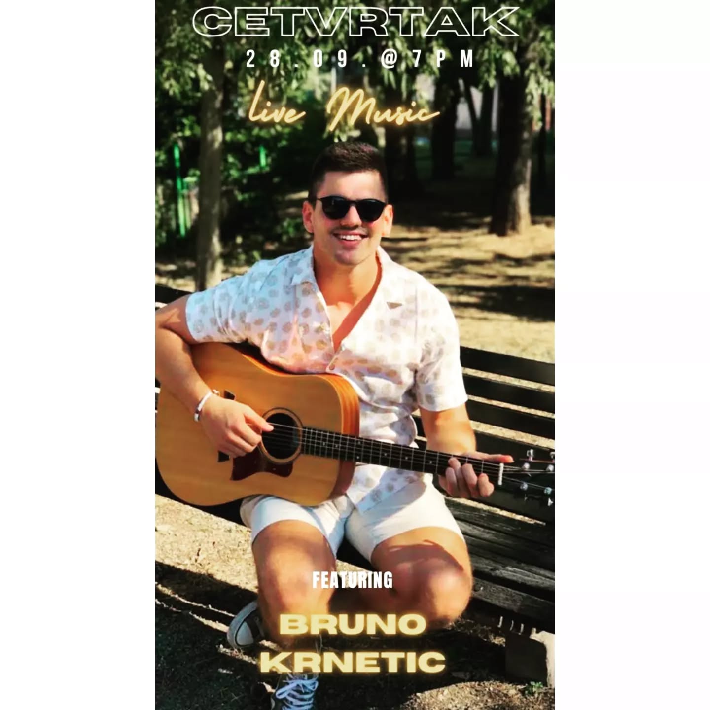 Bruno će nas zabavljati uz ritmove starih klasika u akustičnoj verziji. Vidimo se!
🎶
Kanali:
Facebook: https://www.facebook.com/bruno.krnetic
YouTube: https://www.youtube.com/@BrunoKrnetic
https://www.facebook.com/bruno.krnetic
#kiosksummer
#kioskdubrovnik
#live
#brunokrnetic