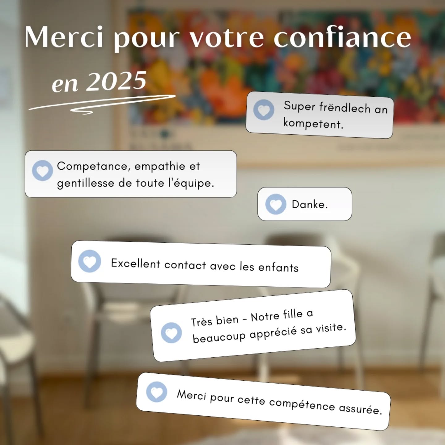 Un grand merci !
Vos mots comptent énormément pour toute notre équipe.
Nous continuerons à prendre soin de vos sourires, petits et grands, avec la même exigence et bienveillance.
.
.
.
#roddeetassocies #cabinetdentaire #avis # dentiste #luxembourg