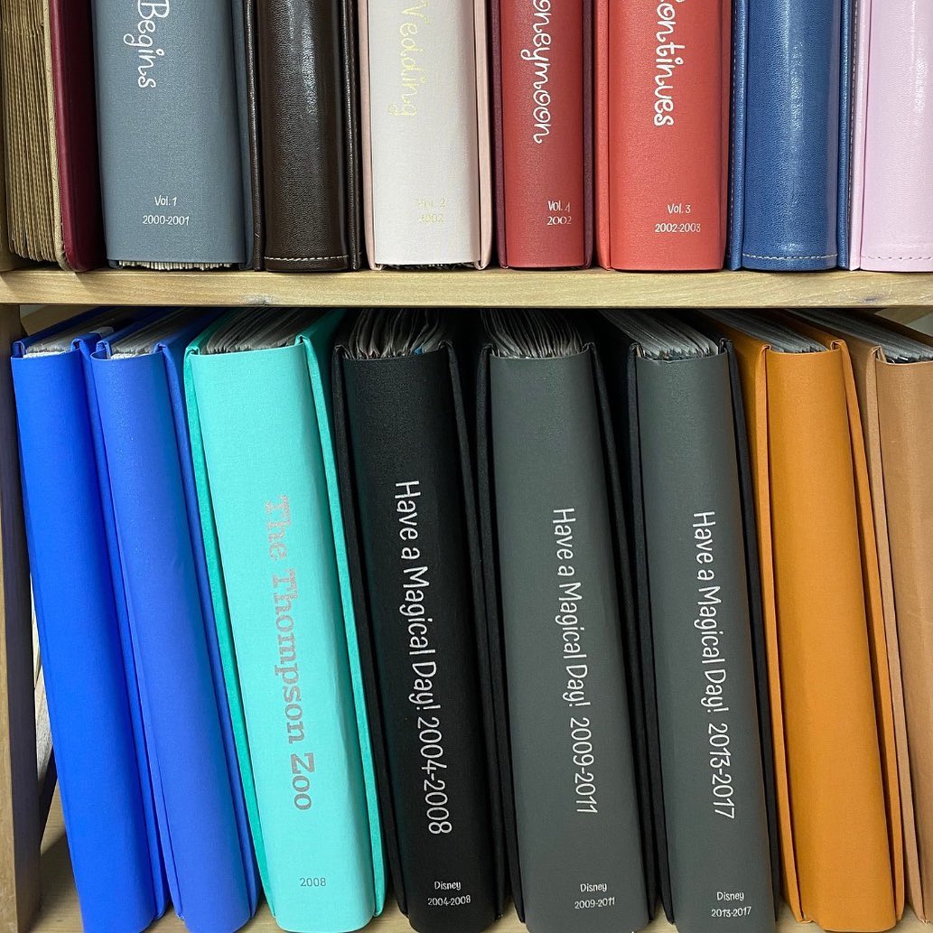 Here’s a Tuesday Tip! Customize your spine so that you can tell which cherished memories are in which book!