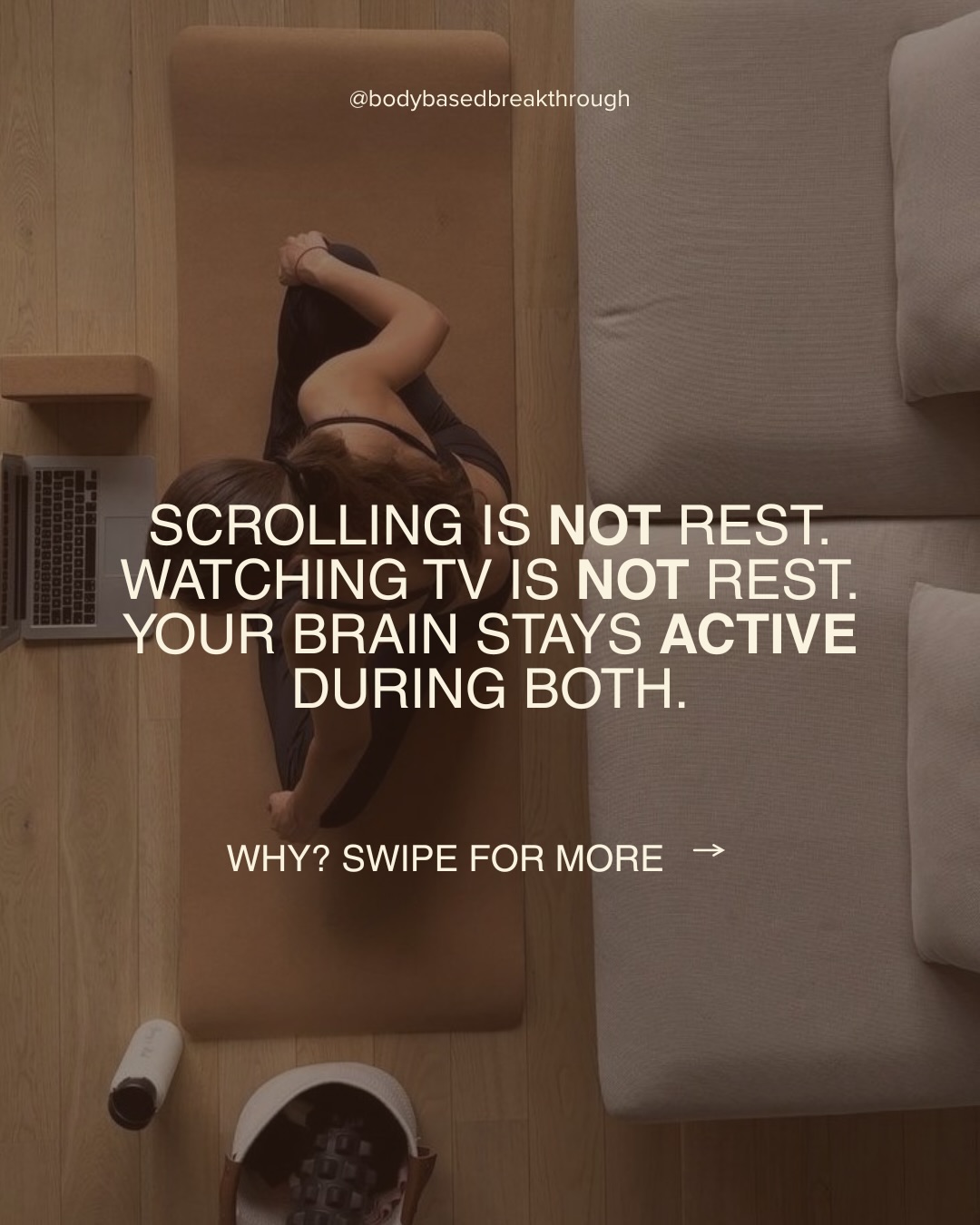 📌 Save this for later
You can scroll for hours and still feel tired.
You can watch a show and wake up unrested.
That’s not a lack of discipline, it’s a nervous system that hasn’t been allowed to settle.
Screens keep the brain subtly engaged, even when the body is still.
True rest begins when input decreases.
When the brain can idle.
When there’s no demand to consume, decide or respond.
Mental exhaustion often needs less stimulation.
Emotional fatigue needs presence.
Physical tiredness needs sleep.
Body-based work isn’t about forcing stillness. It’s about creating enough safety to allow it.
The Body-Based Breakthrough free masterclass shares nervous-system tools to support real rest.
Comment “Calm” for the link 🤍
•
#somaticcoaching #b3method #somaticcoach #bodybasedbreakthrough #holisticpractice coachingskills nervoussystem traumainformedcoaching healthandwellness
