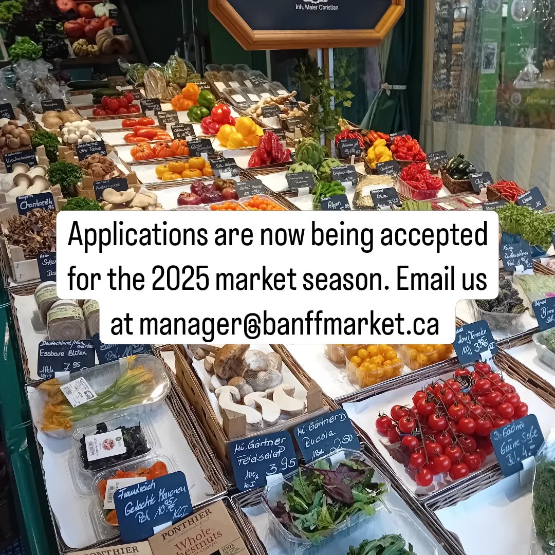 Would you like to be a vendor at the Banff Farmers Market? Contact us at manager@banffmarket.ca to receive an application form.
#banfftown
#banfflocals
#banffnationalpark