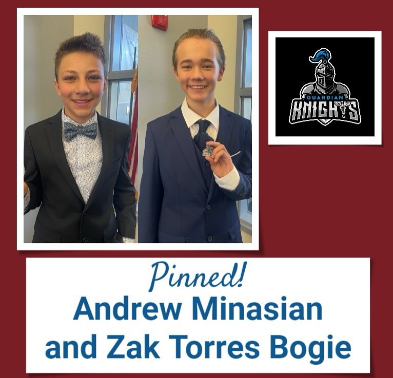 Congratulations to Andrew Minasian and Zak Torres Bogie! These two became the first ever Guardian Knights to be “pinned” by Dr. Merrill for demonstrating one of the six traits of a Guardian Knight. Both Andrew and Zak, two compassionate freshmen, stepped up to help another student in need without being asked. Their willingness to lend a hand shows the kind of heart and character that truly embodies our school’s culture.
Let’s give them a round of applause for their kindness and for setting the bar high for all of us! Keep up the great work, Andrew and Zak! #GuardianKnights #MMACHS #CompassionInAction