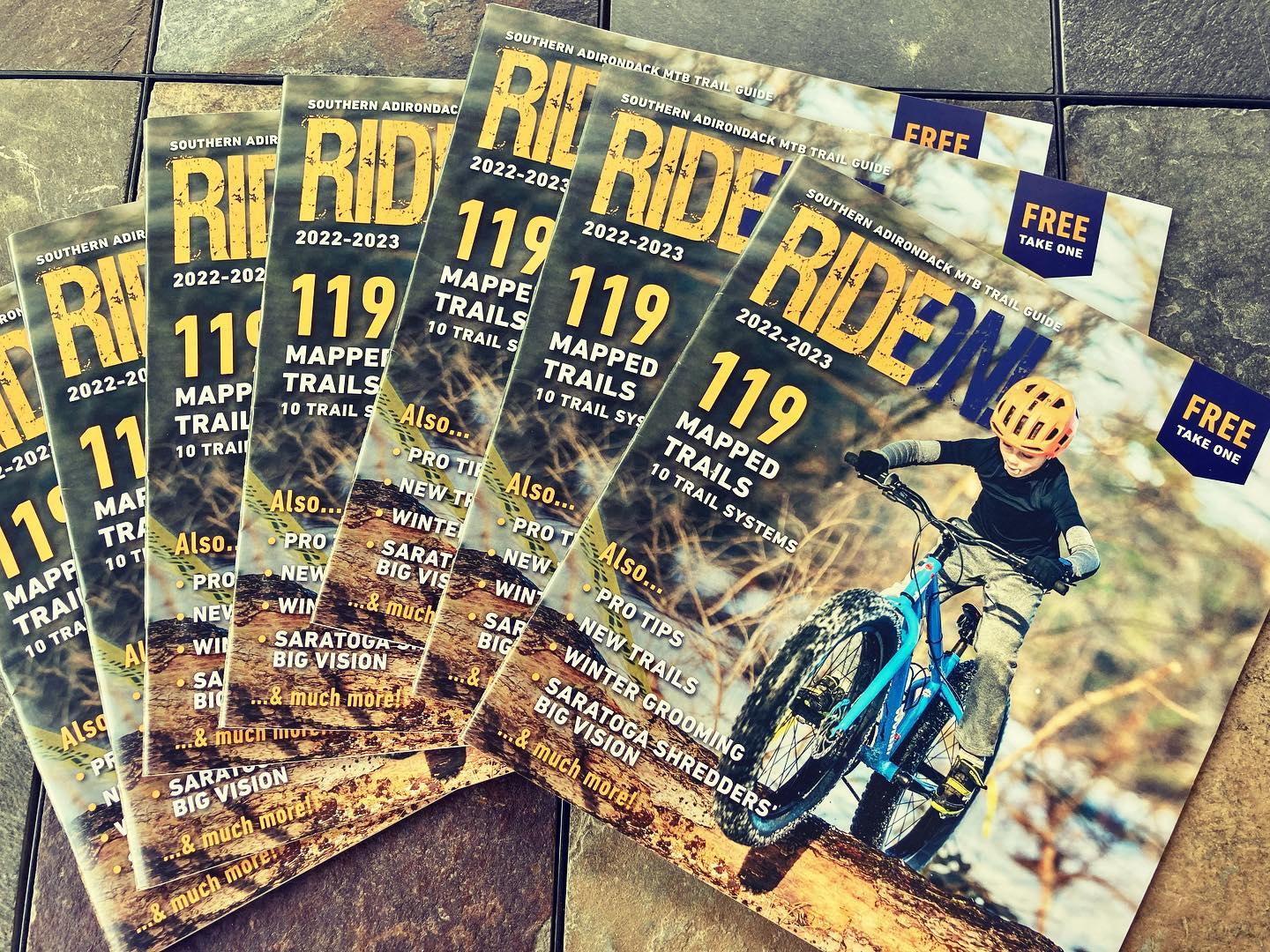 They’re HERE!!!! The 2022/23 edition of Ride On! Message us about where you can find a free copy! Special shoutout to @pointtopoint_creative for doing an amazing job on the layout and design! #rideon #rideonNY #MTB #warrencounty #saratogacounty