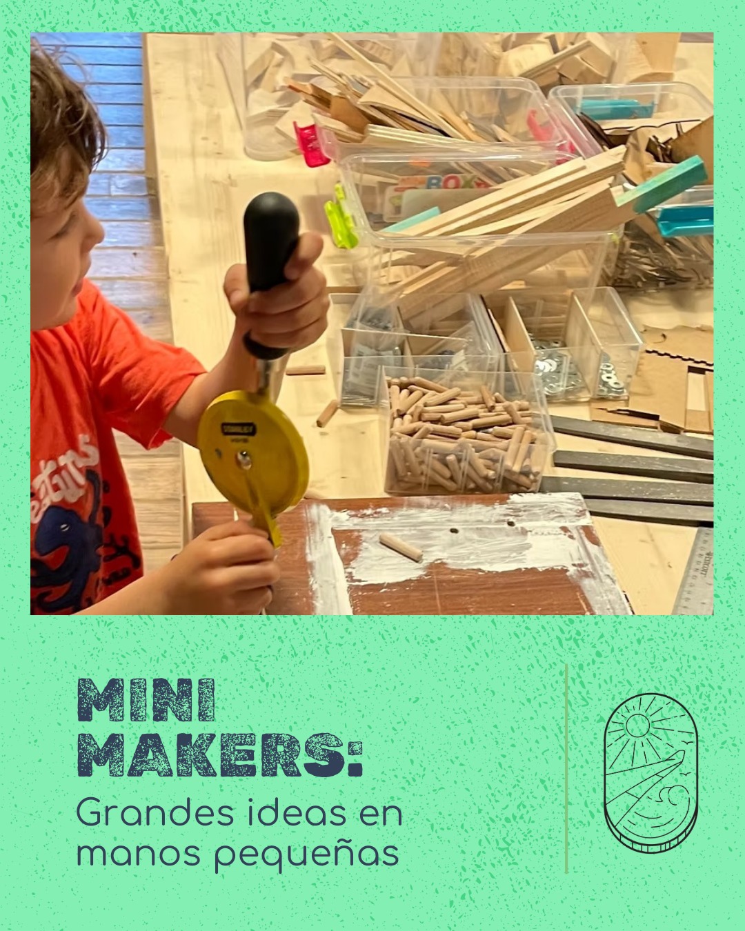 Mini Makers es nuestra clase para niños y niñas de 6 a 9 años. En sesiones semanales de 60 minutos, aprenden a usar herramientas reales en un entorno seguro, divertido y creativo.
Cada proyecto está pensado para desarrollar su motricidad fina, confianza y curiosidad natural. El objetivo no es solo crear, sino también disfrutar del proceso y sentirse orgullosos de lo que logran. 🖐️🧒
🌿 Descubre cómo fusionamos tradición y tecnología en nuestros workshops. Conócenos en 📍 C/ Sabadell 32, Sant Cugat del Vallès.
---
Mini Makers is our class for kids aged 6 to 9. In weekly 60-minute sessions, they learn to use real tools in a safe, fun and creative environment.
Each project is designed to build fine motor skills, confidence and curiosity. It’s not just about making—it’s about enjoying the process and feeling proud of what they accomplish. 🖐️🧒
🌿 Discover how we fuse tradition and technology in our workshops. Visit us at 📍 C/ Sabadell 32, Sant Cugat del Vallès.
#AfterSchoolClasses #MiniMakers #YoungMakers #TeenMakers #CreativeLearning #KidsWhoCreate #ClasesExtraescolares #AprendizajeCreativo #NiñosQueCrean