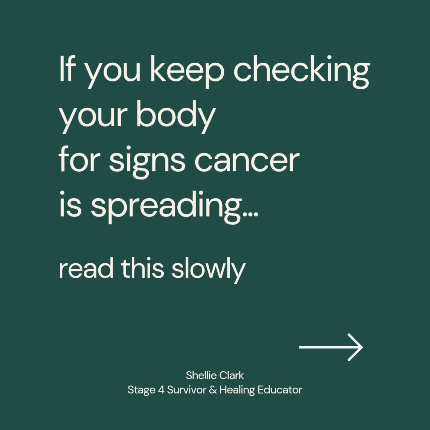 Symptom scanning is one of the most exhausting parts of living with cancer.
I remember it so clearly.
Feeling something in my body and immediately wondering what it meant.
Bracing. Searching. Waiting.
If this is you, please know it makes sense.
After fear, the body becomes hyper-aware, because part of you is trying to stay safe.
The hard thing is that constant checking can keep the body stuck on edge.
So today isn’t about stopping.
It’s about softening, even slightly.
One small pause where you remind yourself:
This moment is not an emergency.
We are taking this slowly ♥️
Love, Shellie x
#cancerfree #cancersurvivor #cancerthriver #cancerjourney #cancerhealing