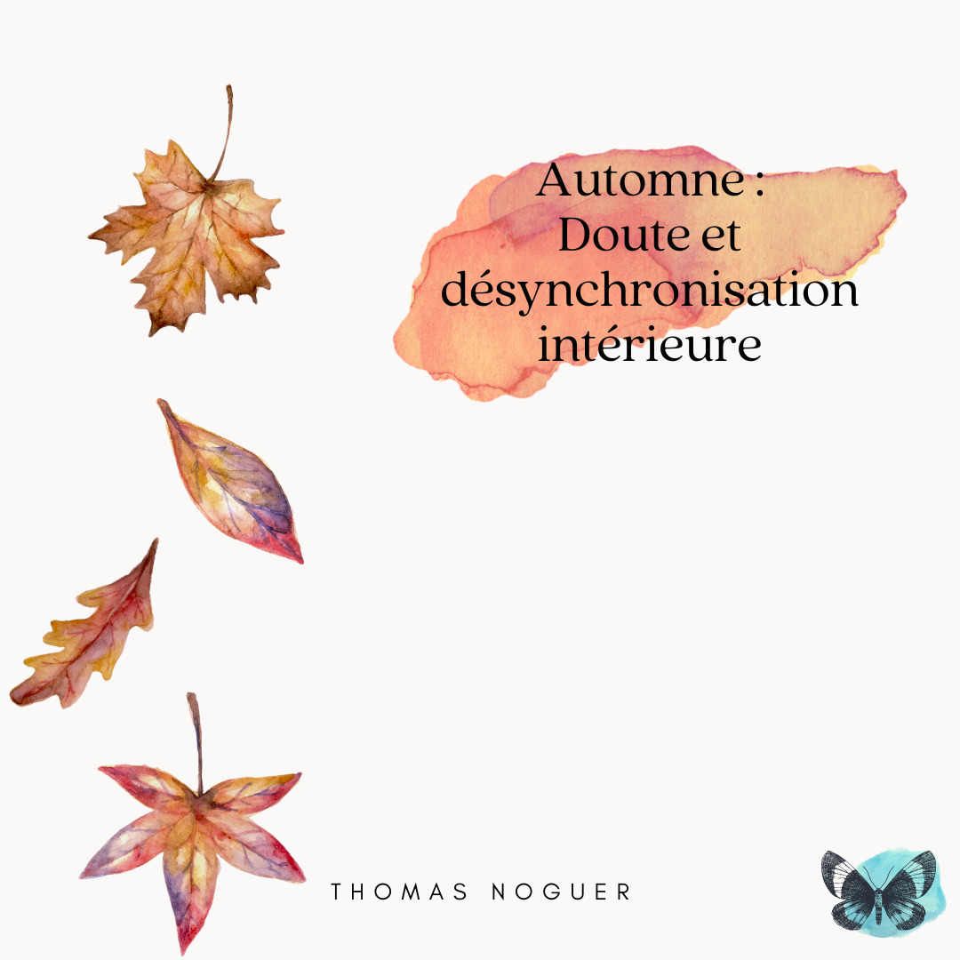 Les feuilles sont entrain de tomber. Est-ce que vous êtes en période d'automne intérieur ?
L'automne intérieur est la phase de désynchronisation intérieure et de doute. C'est un moment où l'instabilité règne, le moment de besoin de changement.
Les émotions dominantes sont la frustration, la déception et le mal-être.
Les challenges à garder en tête pendant cette phase sont :
- Trouver et faire le changement nécessaire,
- Traverser son deuil,
- Se concentrer sur ce qui apporte de la joie.
Cette automne intérieur est signe que c'est le moment d'activer des changements pour votre prochain cycle.
Contactez-moi pour gérer votre automne et le transformer en énergie de changement pour votre changement.
Pour en savoir plus sur l'automne intérieur allez-voir mon poste sur le sujet de la roue des saisons !
#automneinterieur #rouedessaisons #transitiondevie #coaching #alignementinterieur