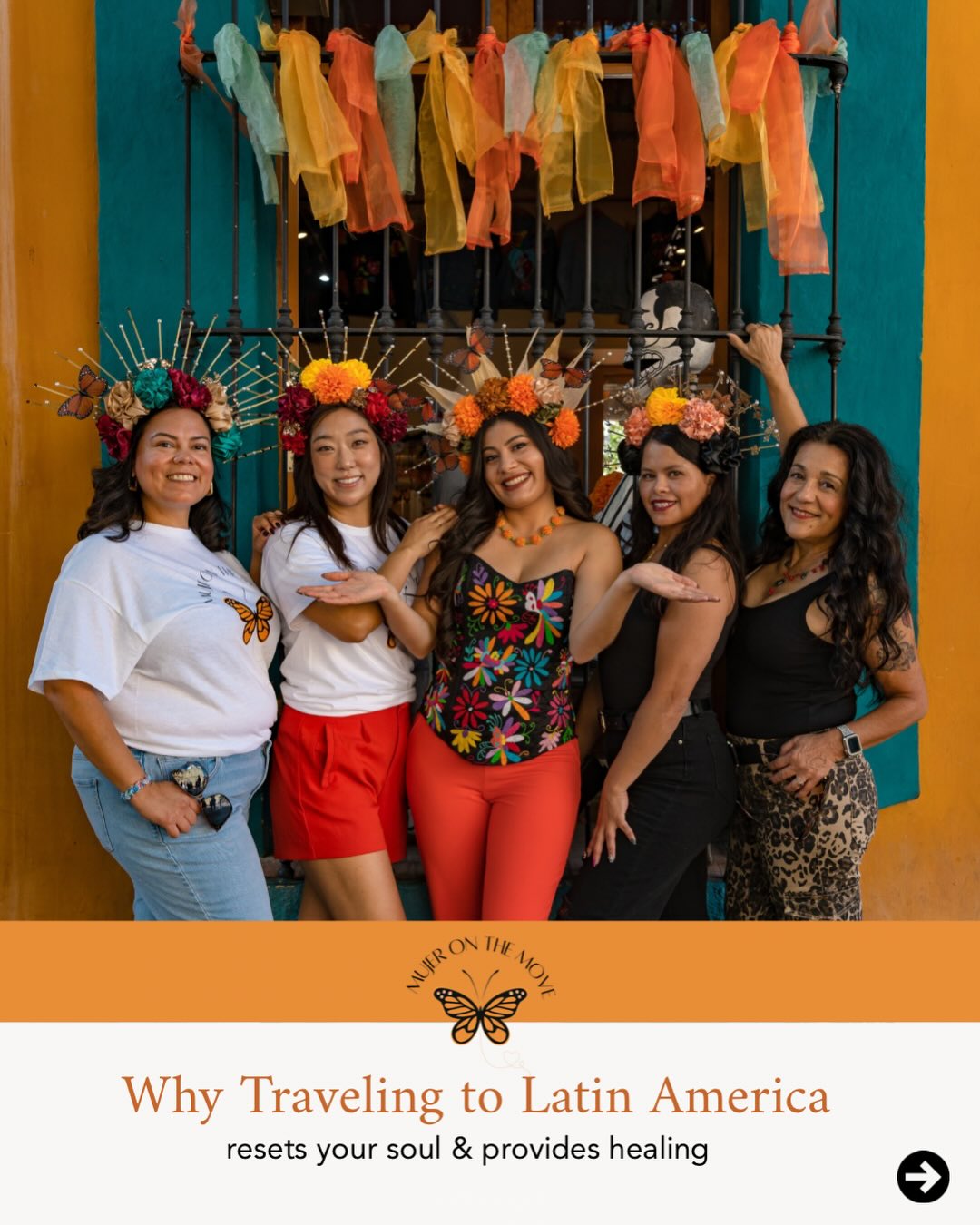 From being largely community-based cultures, to the “no pasa nada” mentality. Here are some of the reasons why MOTM believes Latin America (LATAM) helps reset & heal the soul. And why we love traveling there with our Aventureras✈️ — con amor, intencion, y mucha aventura!🧡
✈️ LET US KNOW: which of these reasons resonates with you most? Is there anything we missed as to why LATAM helps reset your soul & heal?✨
#MujerontheMove #LatinAmerica #FemaleTravel #LatinaswhoTravel #fyp