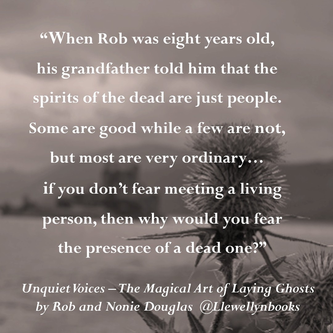 One of the important early lessons I learned from being around Rob's Scottish family was the very natural approach to the spirit world which plays and integral part of our daily lives, whether we choose to pay attention to it or not.
#halloweenspirits#ancestorveneration#scottishfolklore #talkingtospirits#necromancy #witchesofinstagram🔮🌙 #occultbooks#llewellynbooks
