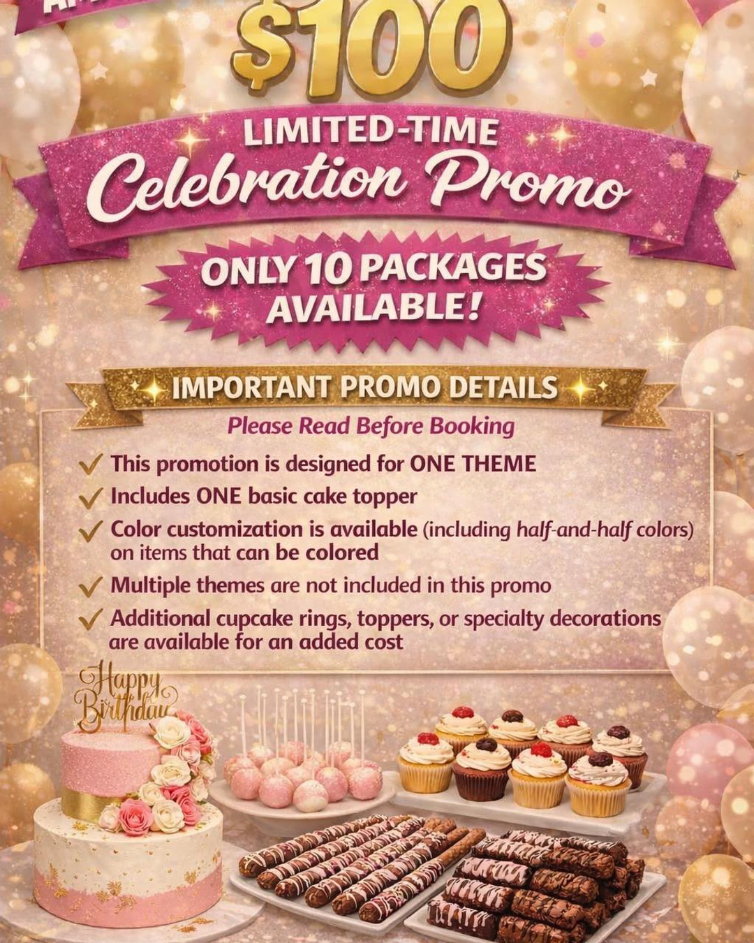 Last-minute party? We’ve got you. Swipe to see our ready-to-go party packs and mini assortments—perfect for hungry guests and tight timelines. Order online for same-week pickup in Bensalem and nearby Philly neighborhoods, with clear pickup windows so you’re never left waiting. Link in bio to order now and make the gathering feel homemade in no time. ✨🎂🥐🎉
Tell us: what’s your go-to party treat?