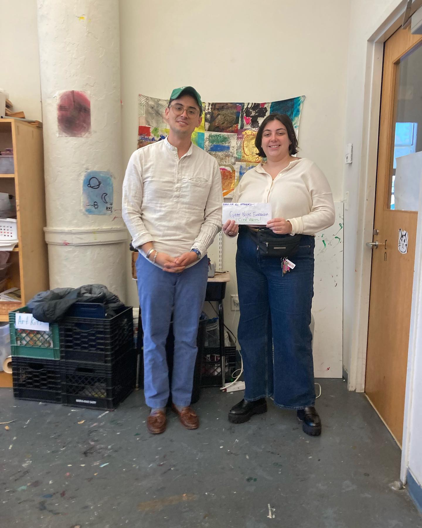 Thank you @diegoforallneighbors for visiting and supporting Cityarts mission!