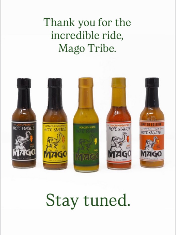 As some of you know, we’re starting to wind down our business in order focus on our family and our full-time career. It has been an amazing experience and we appreciate all of your support over the years. Thank you so much.
Even though the company will temporarily pause, we are starting to work on giving it new life and pass it to someone who’s passionate about this brand and quality customer service. We will keep you updated as progress is made. We feel confident that our brand (or at least the recipes) will live on in some way.
Much love, Mago Tribe. Thank you 🌶