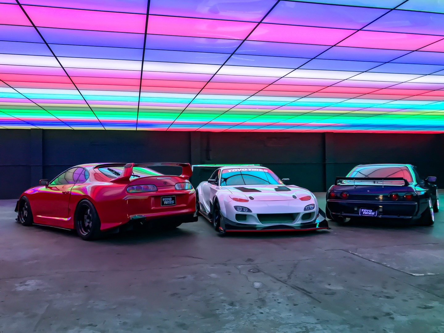 Motortrend x Super Street 90âs JDM themed calendar at the infamous Popsicle Studio.