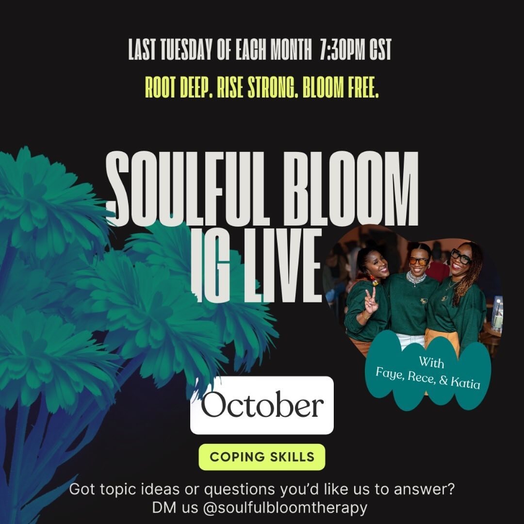 We are going Live the last Tuesday of the Month!! Come chill on the Couch with us while we discuss Coping Skills!!! 7:30p on the 29th CST! See y’all there! 🗣️🛋️