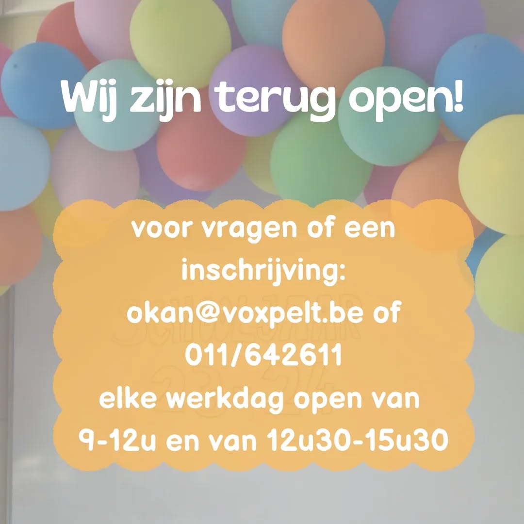 We zijn er weer! 🤩
We hebben heel veel zin om de oude gezichten terug te zien, maar ook om al die nieuwe leerlingen en families te leren kennen.
Ben je nog op zoek naar een warme school om Nederlands te leren? Ben je tussen de 12 en 18 jaar oud? Maak dan snel een afspraak om je in te schrijven. 🌞