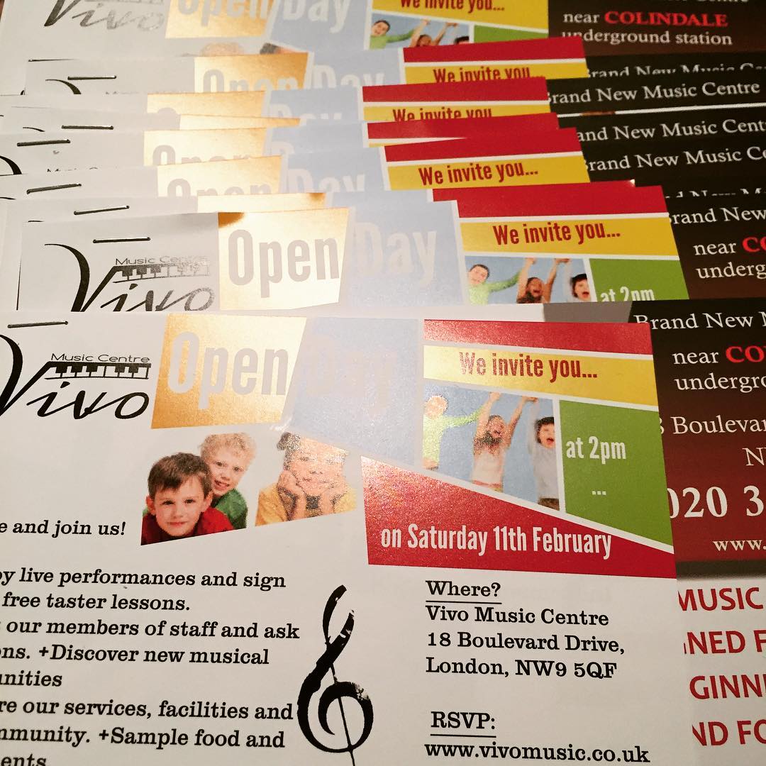 Getting ready for our Open Day on the 11th!! 👏🏻👍🏻 #vivomusiccentre
