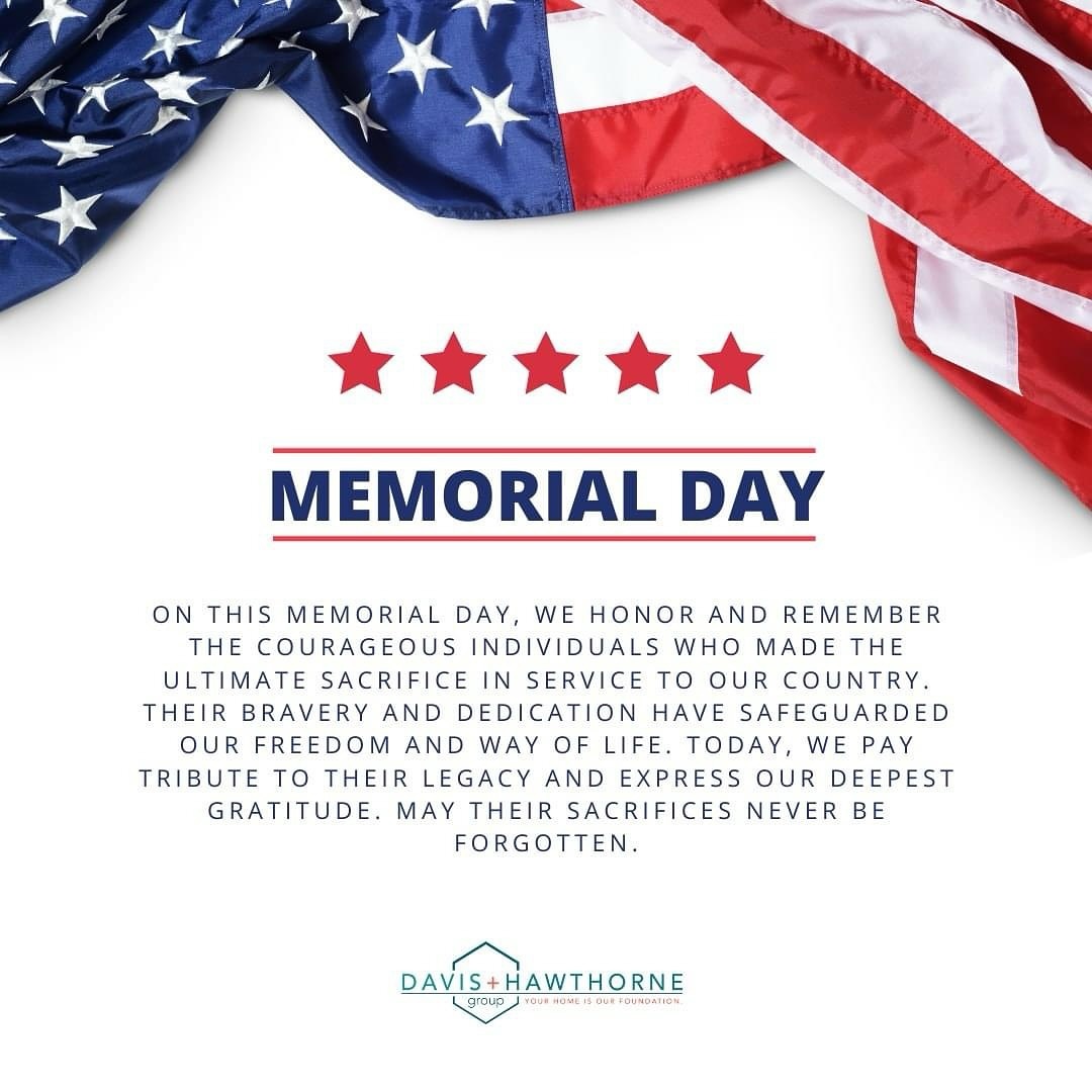 Honoring the brave men and women who made the ultimate sacrifice for our freedom. As we enjoy our homes and the safety they provide, letโs remember those who fought to protect these very rights.
โ
โ
#MemorialDay #RememberAndHonor #ForeverGrateful #homeofthebrave