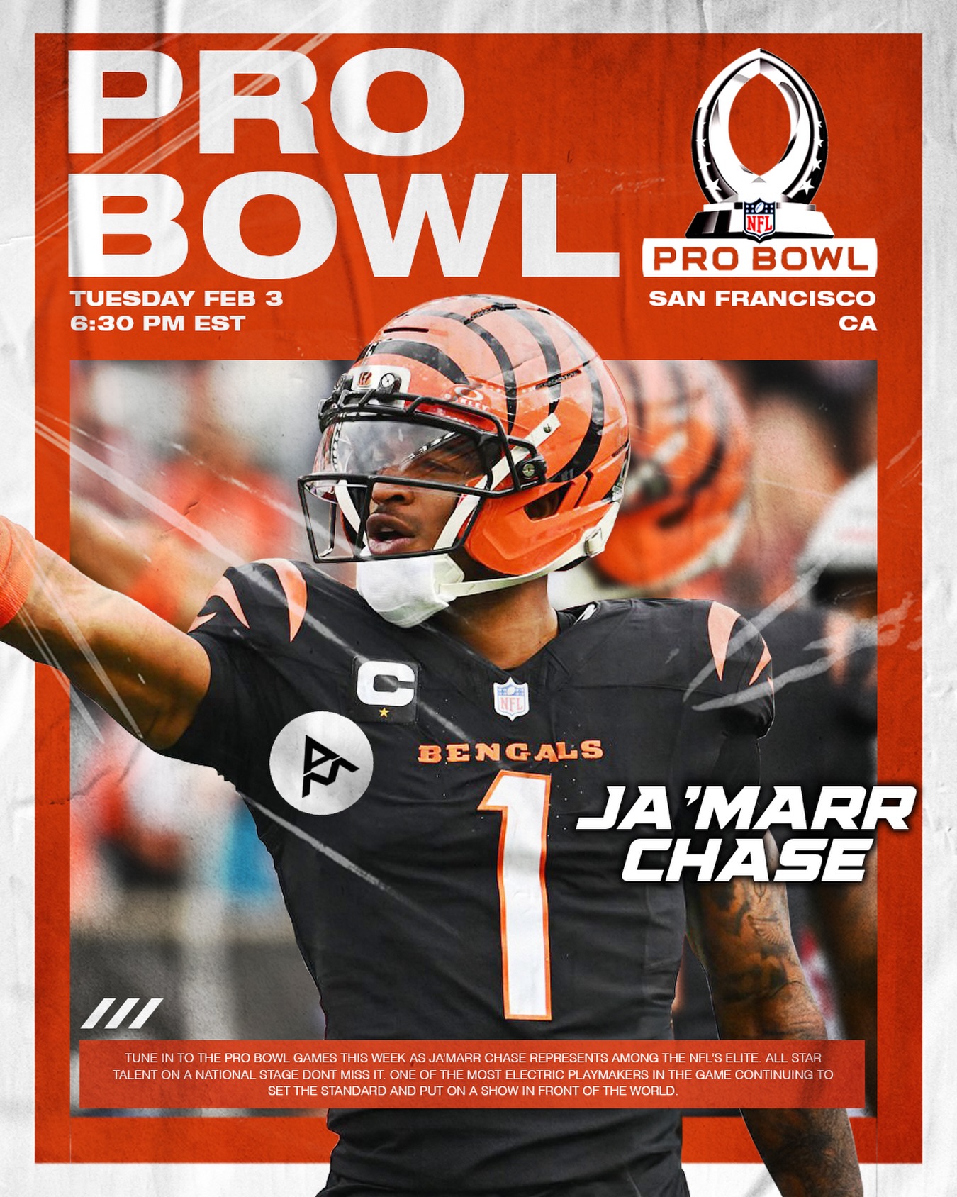 Five time Pro Bowler, setting the standard with consistency, explosiveness, and elite production year after year. Tune in tomorrow!