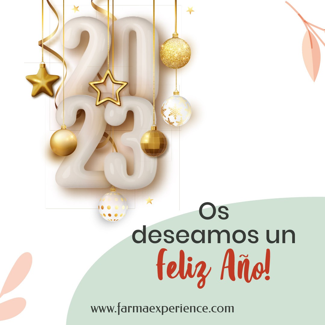 FarmaExperience os desea un 2023 muy feliz! #Farmaexperience #Cuidadeti #Pozuelo #parafarmacia #FelicesFiestas #Madrid #madridmola #felizaño2023